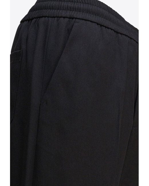 Golden Goose Deluxe Brand Black Straight-Leg Wool Pants for men