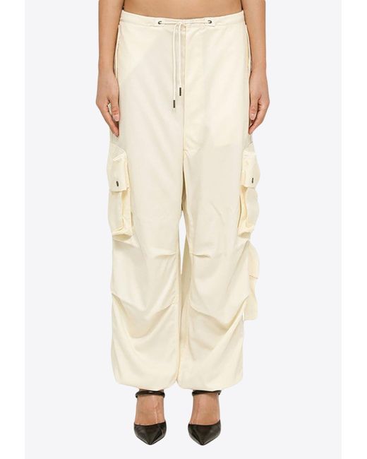 DARKPARK Blair Wool Cargo Pants in Natural Lyst