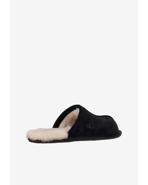 Ugg Black Scuff Suede Slippers for men