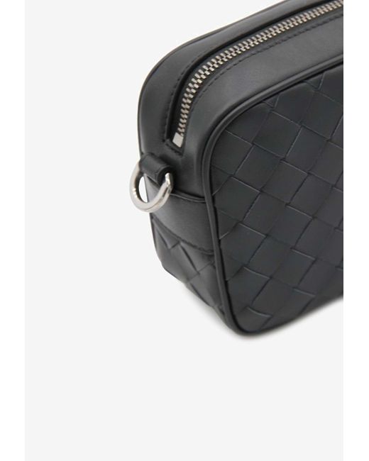 Bottega Mini Intrecciato Leather Camera Bag for Men Lyst