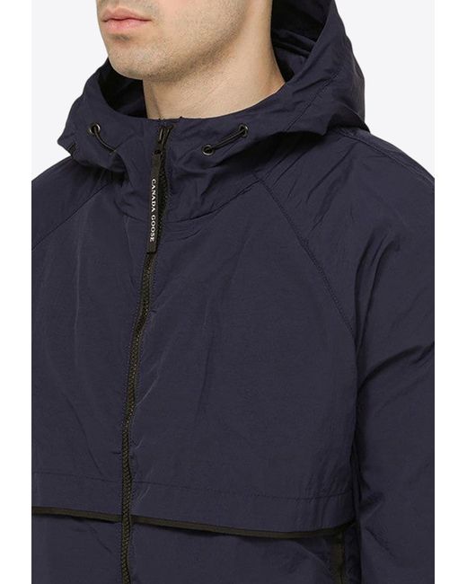 Canada Goose Blue Faber Zip-Up Hooded Jacket for men