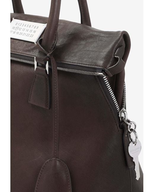 Maison Margiela Brown 5Ac Loved To Death Top Handle Bag