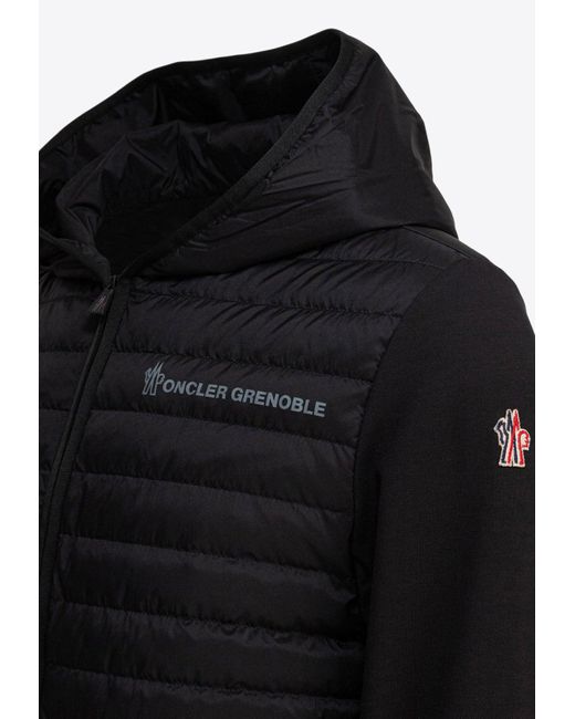 Moncler Black Logo Patch Padded Jacket for men