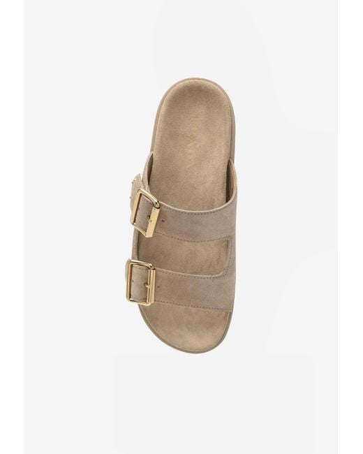 Prada White Ecru Suede Sandals