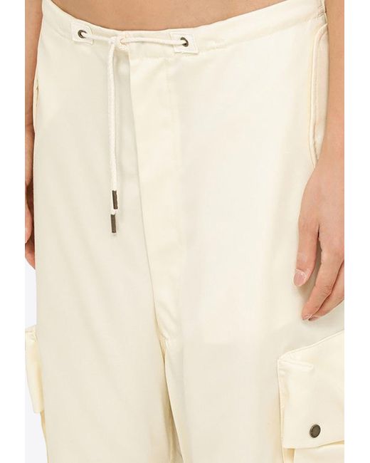 DARKPARK Blair Wool Cargo Pants in Natural Lyst