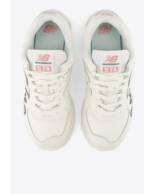 New Balance 574 Lowtop Sneakers In Sea Salt in White Lyst