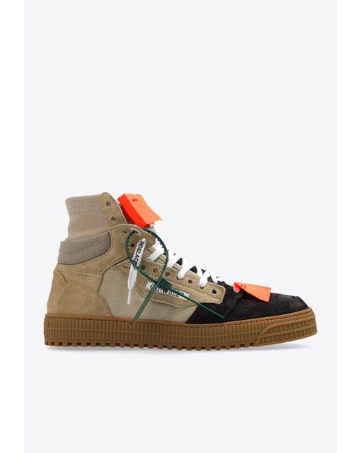 Off-White c/o Virgil Abloh Brown 3.0 Off Court High-Top Sneakers for men