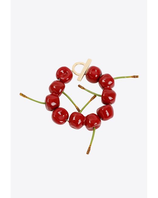 Jacquemus Red Cherry Design Bracelet