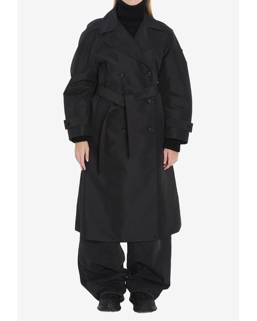 Moncler Black X Ee72 By Edward Enninful Zake Waterproof Trench Coat