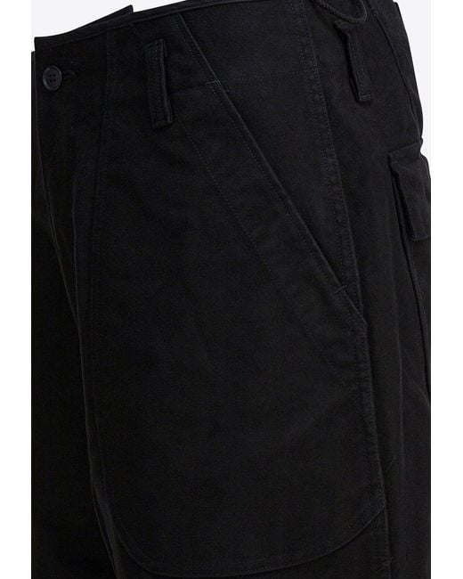 Needles Black Over Pants With Hem-Straps for men