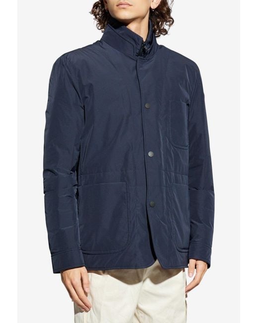 Moncler Blue Brieuc Padded Jacket for men