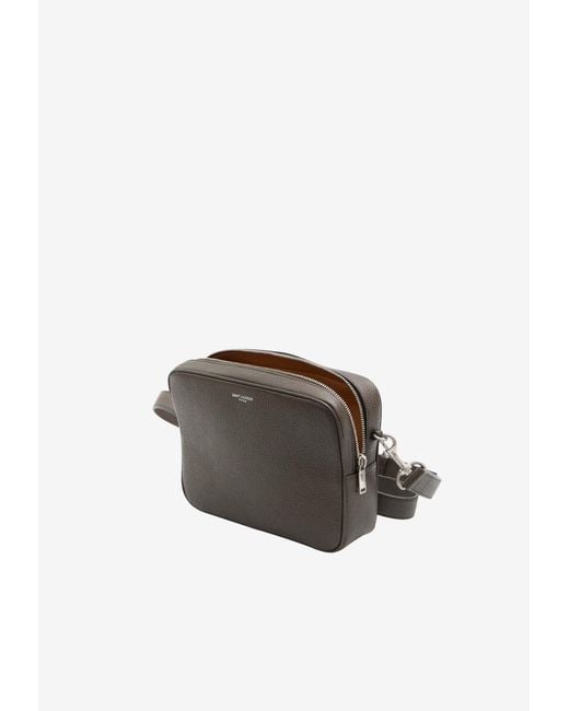 Saint Laurent Brown Small Camera Bag for men