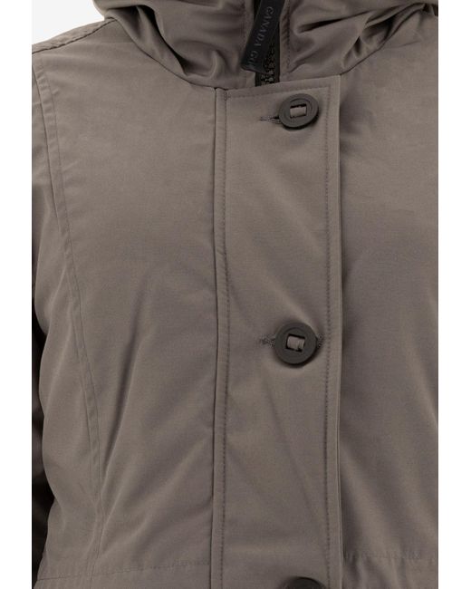 Canada Goose Brown Rossclair Hooded Parka
