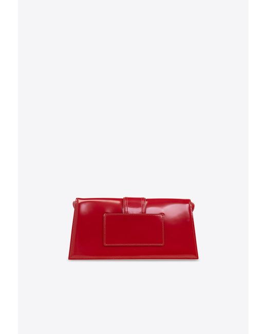 Jacquemus Red Le Bambino Long Leather Shoulder Bag