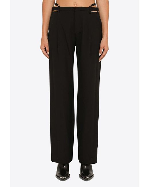 Dion Lee Tailored Pants With Straps in Black | Lyst