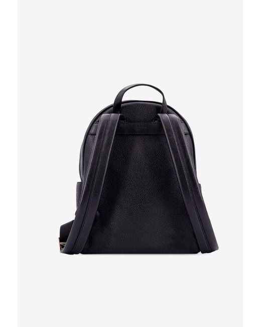 Michael Kors Blue Medium Bex Leather Backpack
