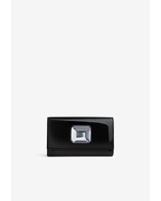 Gianvito Rossi White Jaipur Maxi Gemstone Clutch
