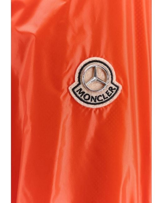 Moncler Genius Orange Zip-Up Lightweight Jacket for men