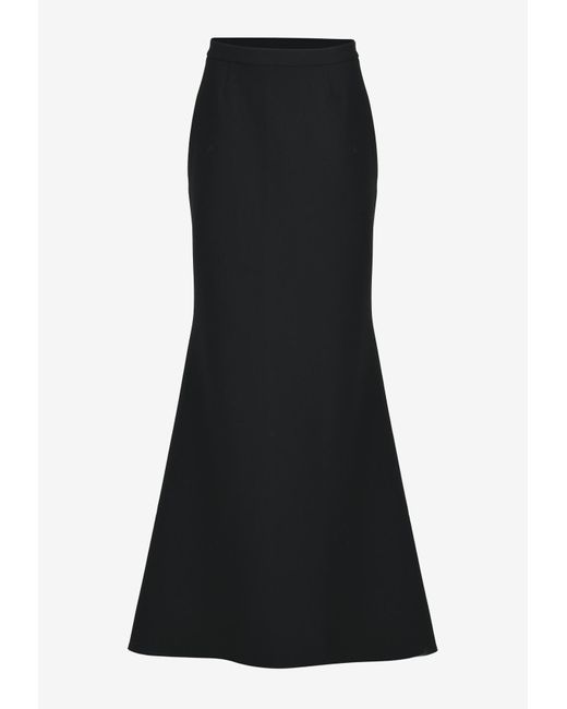 Dalood Black Adele Midi Flared Skirt