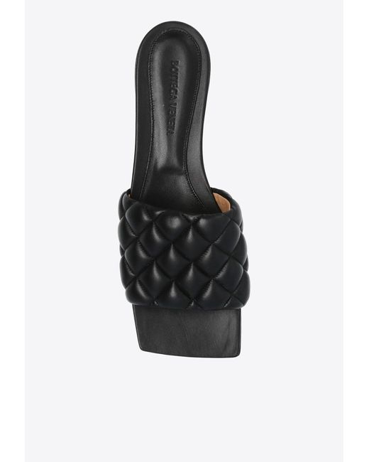 Bottega Quilted Padded Leather Sandals in White Lyst