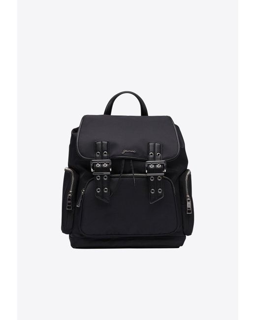 Ganni Black Bucky Nylon Backpack