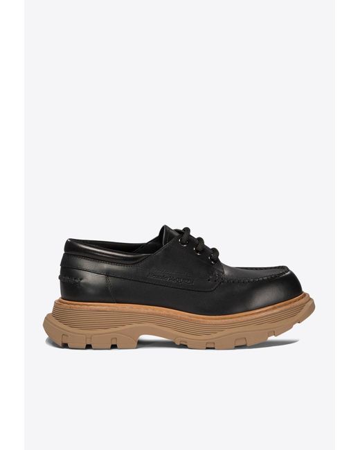 Alexander McQueen Black Chunky Sole Lace-Up Shoes for men