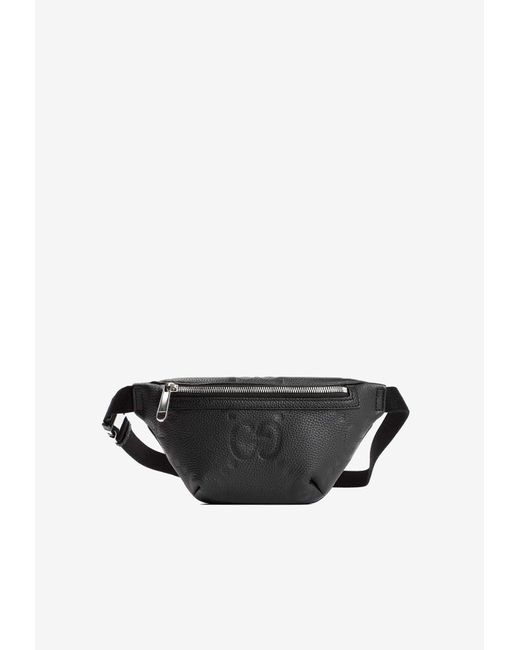 Gucci White Grained Leather Logo-debossed Belt Bag for men