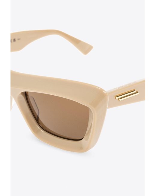 Bottega Veneta Natural Classic Cat-Eye Sunglasses