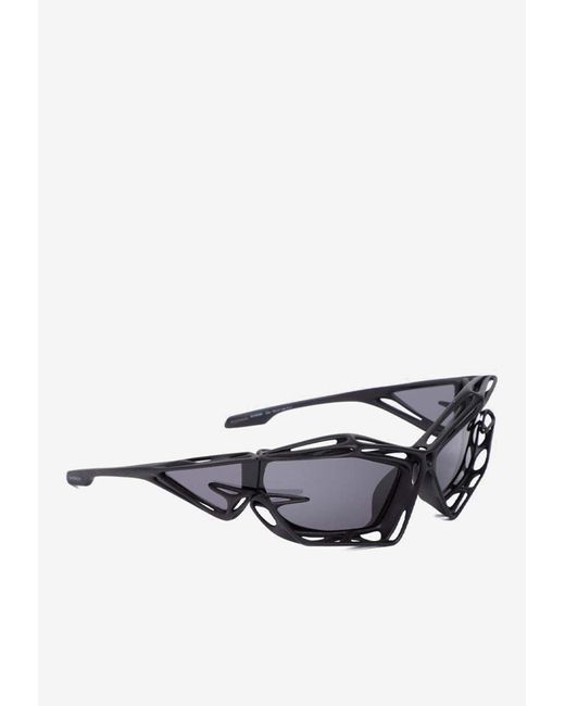 Givenchy White Giv-Cut Cage Sunglasses