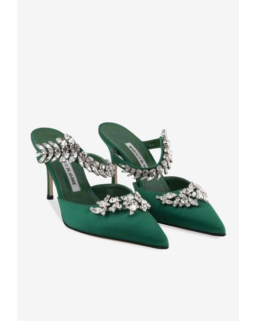 manolo blahnik lurum green