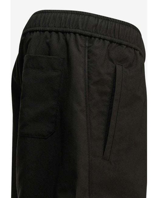 Givenchy Black Paris Jacquard Elasticated-Waistband Shorts for men