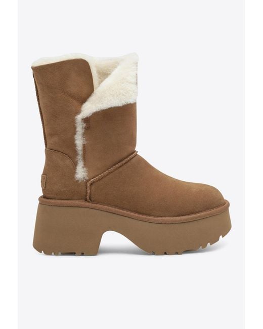 Ugg Brown Classic Esmee Platform Boots