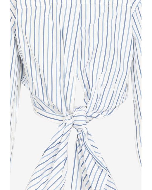 Dries Van Noten Blue Calbero Striped Shirt