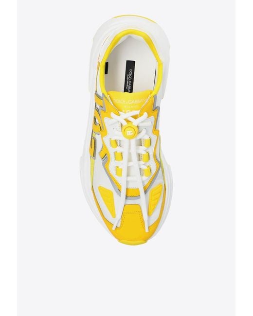 Dolce & Gabbana Yellow Daymaster Chunky Sneakers