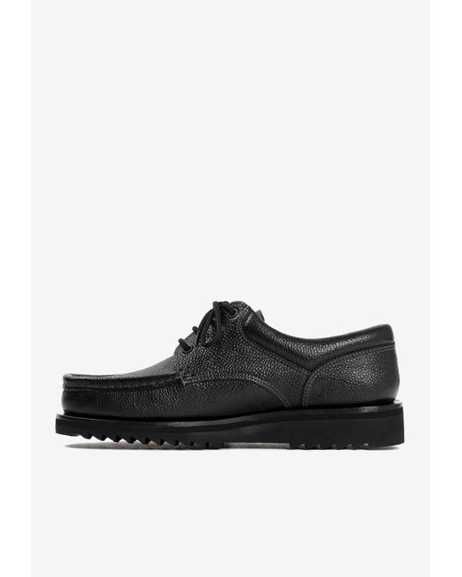 Paraboot Thiers Derby Shoes In Grained Leather in Black for Men | Lyst