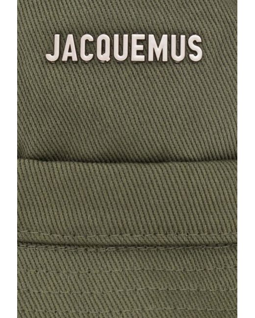 Jacquemus Green Gadjo Logo Lettering Bucket Hat