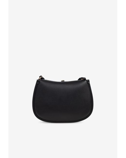 Etro Black Medium Pony Calf Leather Shoulder Bag
