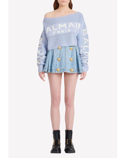balmain knitted sweater