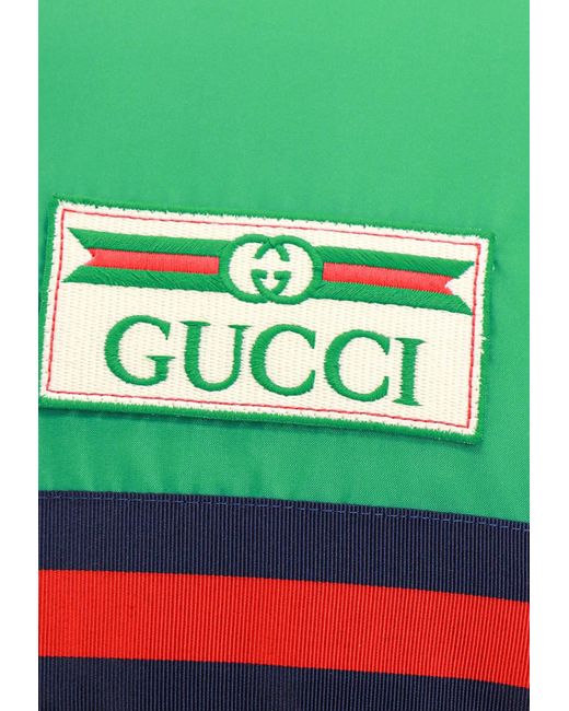 Gucci Blue Down Padded Satin Vest for men