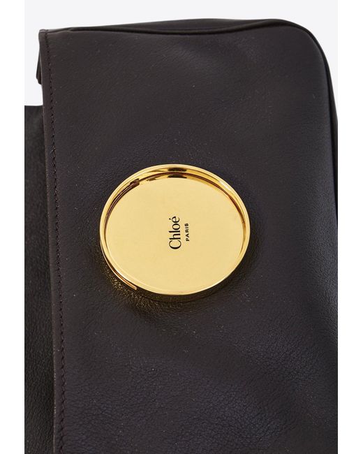 Chloé White Small Heritage Calf Leather Crossbody Bag