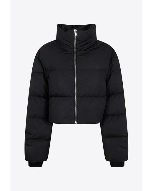 Moncler Black Cropped Cyclopic Puffer Jacket for men