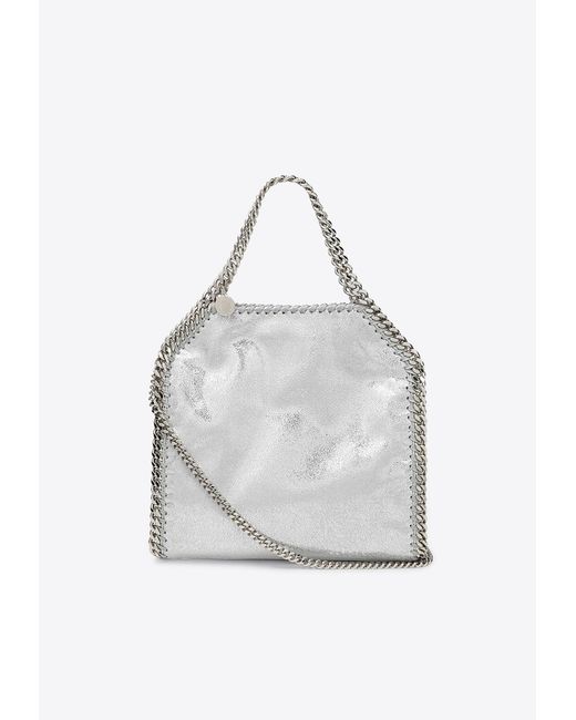 Stella McCartney White Mini Falabella Faux Leather Shoulder Bag