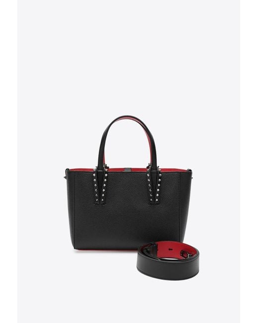 Christian Louboutin Black Mini Cabata Leather Top Handle Bag