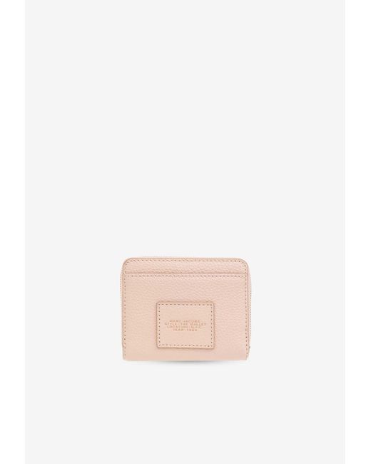 Marc Jacobs White Mini Leather Compact Wallet