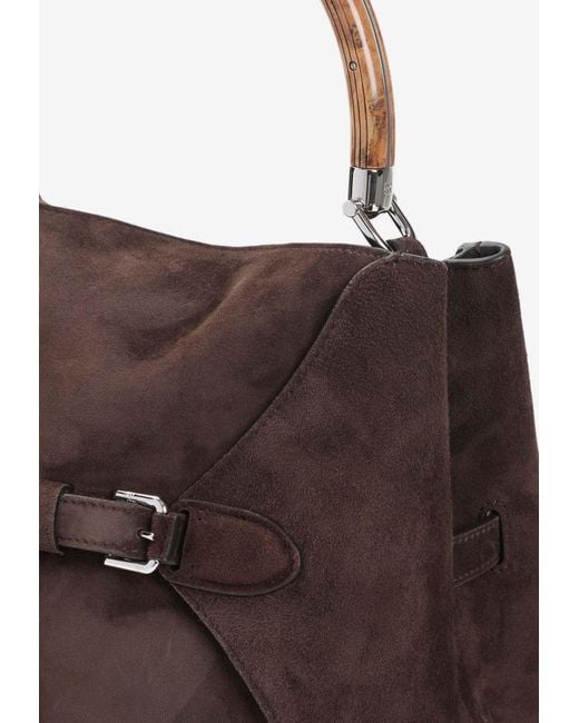 Ralph Lauren Brown Suede Tote Bag