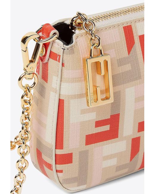 Fendi White Monogram Clutch Bag