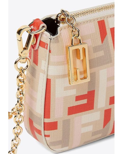 Fendi White Monogram Clutch Bag