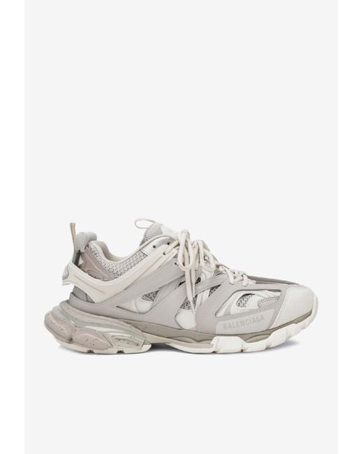 Balenciaga White Track Nylon And Mesh Running Sneakers for men