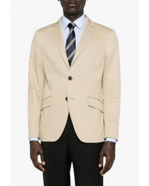Etro Natural Single-Breasted Buttoned Blazer for men