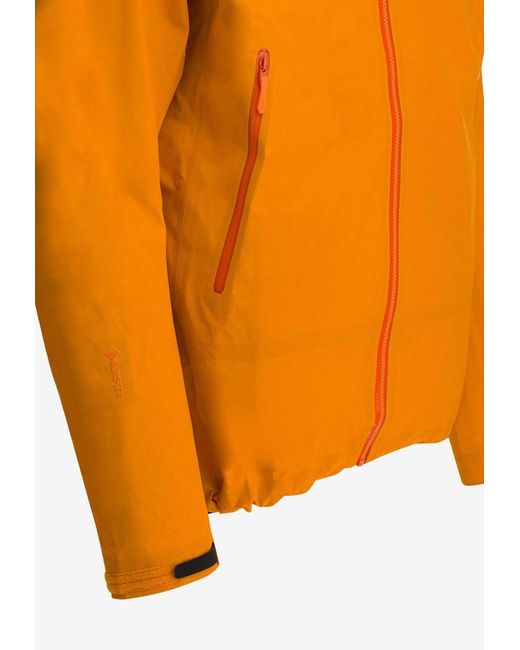 Arc'teryx Orange Beta Technical Hooded Jacket for men